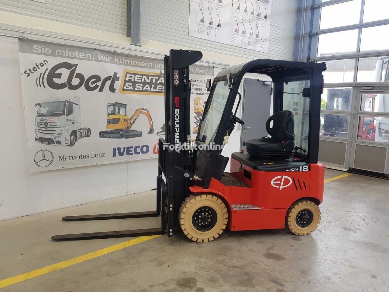 chariot élévateur diesel EP Equipment EFL181 / Triplex: 4,80m / SS / Neu neuf